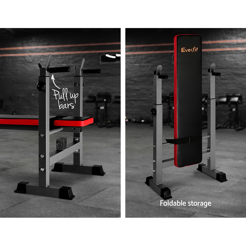 Marlook Weight Bench Squat Rack Bench Press Home Gym Equipment 200kg