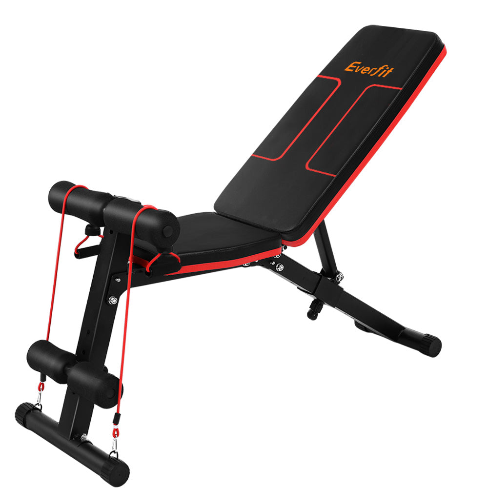Marlook Weight Bench Adjustable FID Bench Press Home Gym 150kg Capacity