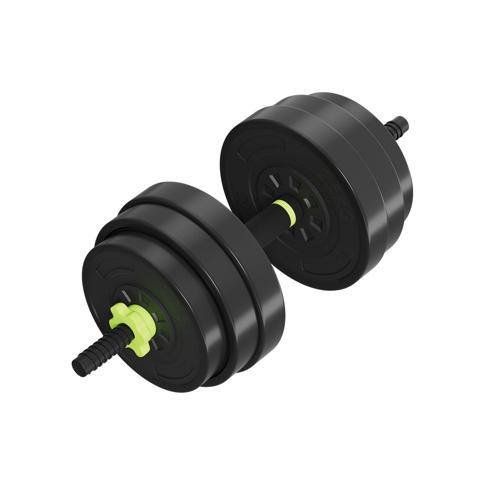 Marlook 25kg Adjustable Dumbbells Set Kettle Bell Weight Plates Barbells Gym
