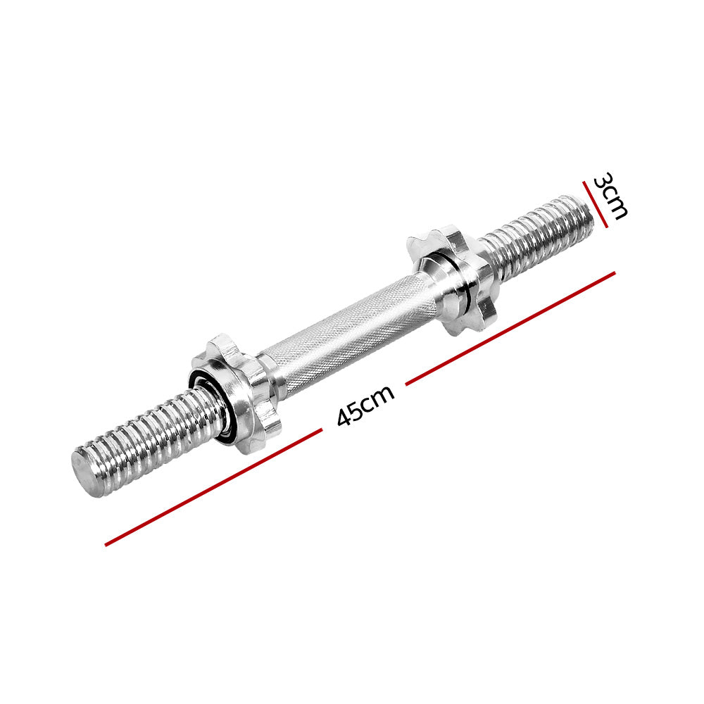 Marlook 45cm Dumbbell Bar Gym Home Exercise 150kg Capacity
