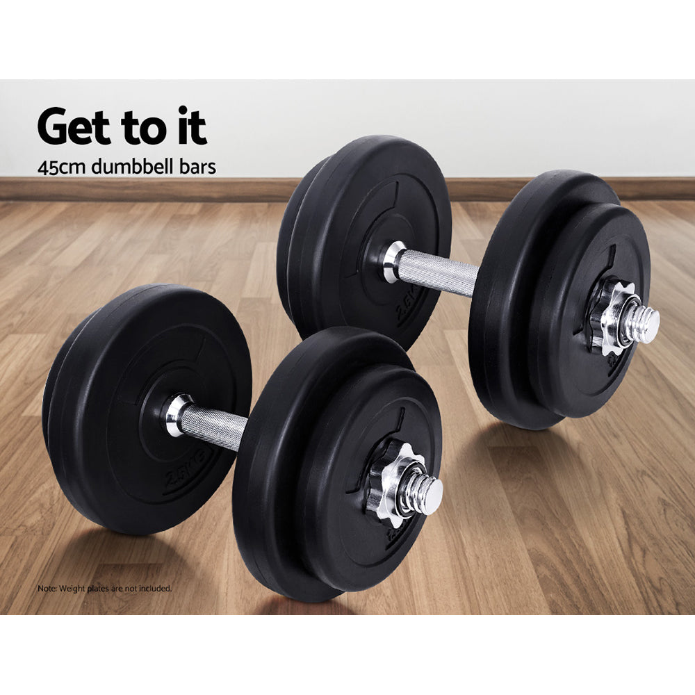 Marlook 45cm Dumbbell Bar Gym Home Exercise 150kg Capacity