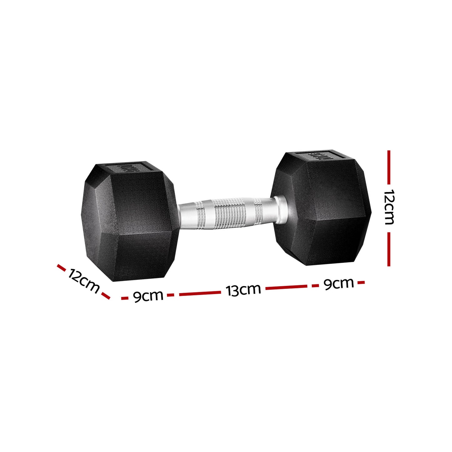 Marlook 20kg Hex Dumbbells Set Dumbbells Weights Lifting Bench Gym Workout 2x10kg