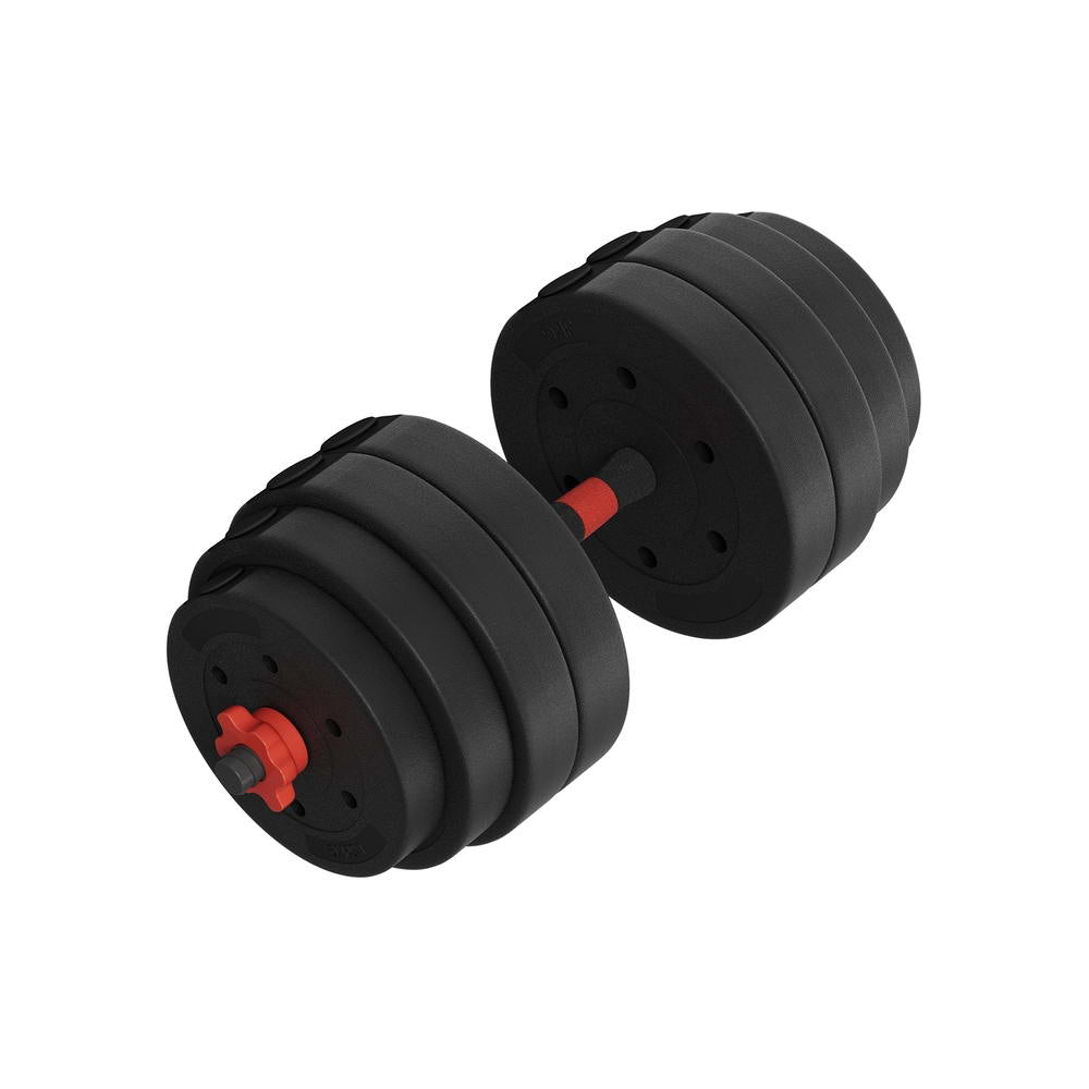 Marlook 40kg Adjustable Dumbbells Set Kettle Bell Weight Plates Barbells Gym