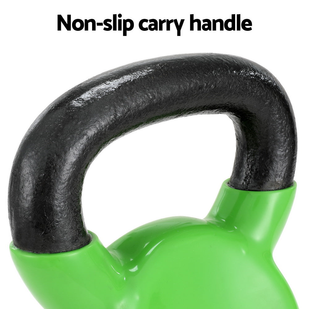 Marlook 8kg Kettlebell Set Weightlifting Bench Dumbbells Kettle Bell Gym Home