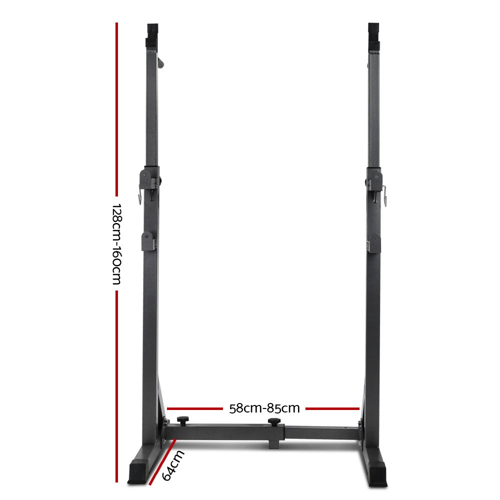 Marlook Weight Bench Adjustable Squat Rack Home Gym Equipment 300kg