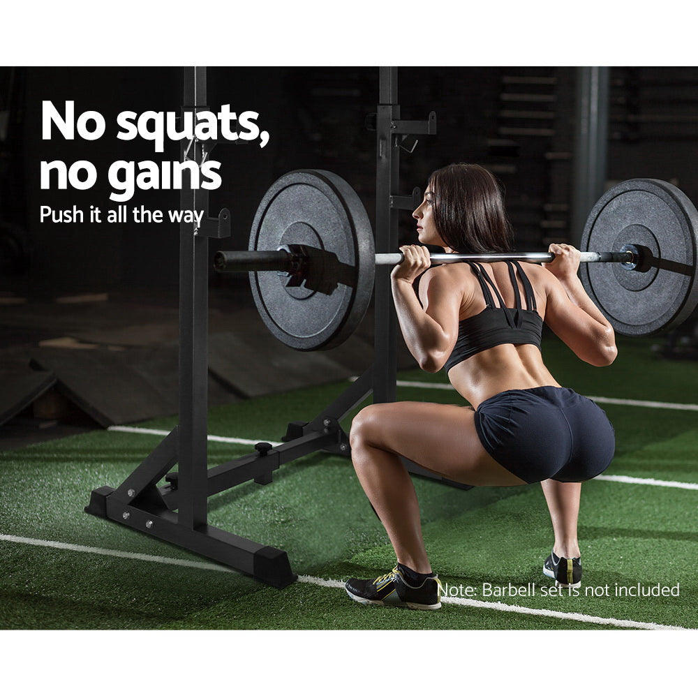 Marlook Weight Bench Adjustable Squat Rack Home Gym Equipment 300kg