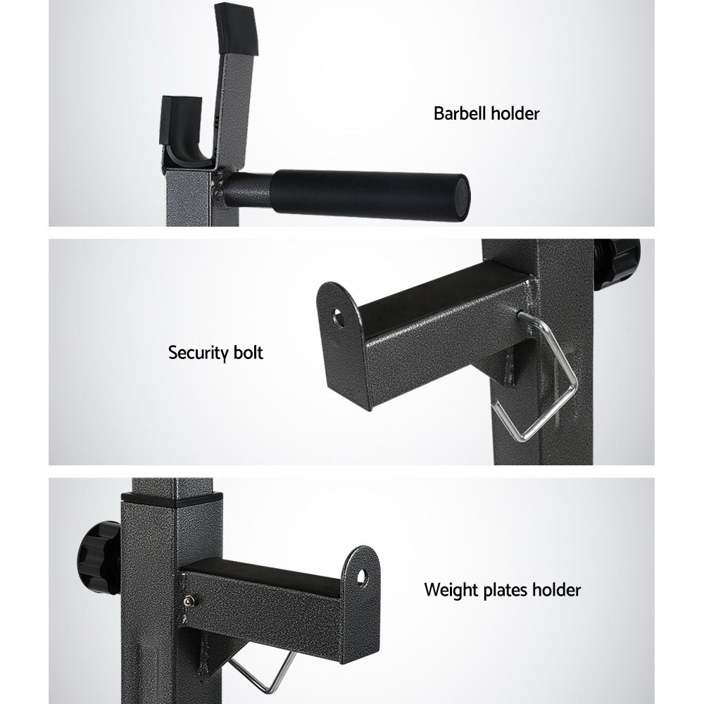 Marlook Weight Bench Adjustable Squat Rack Home Gym Equipment 300kg