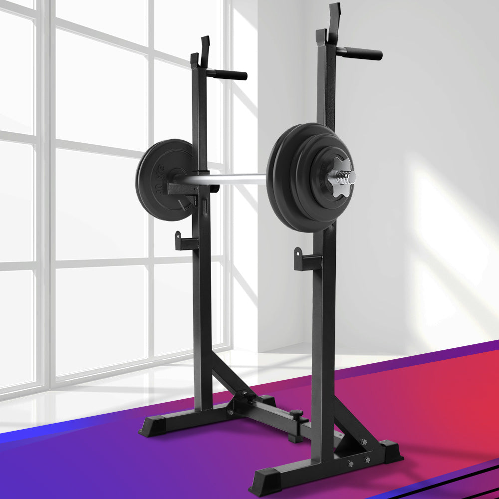Marlook Weight Bench Adjustable Squat Rack Home Gym Equipment 300kg