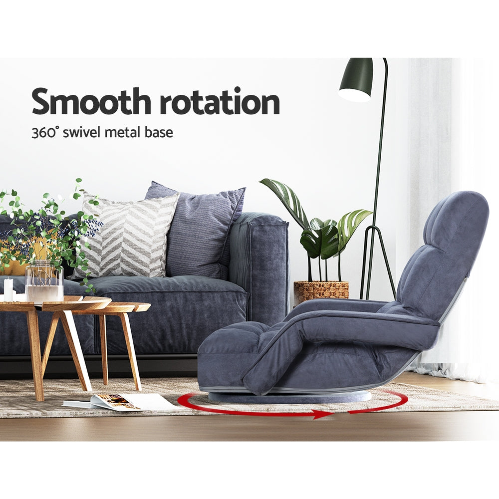 Marlook Floor Lounge Sofa Bed Swivel Charcoal