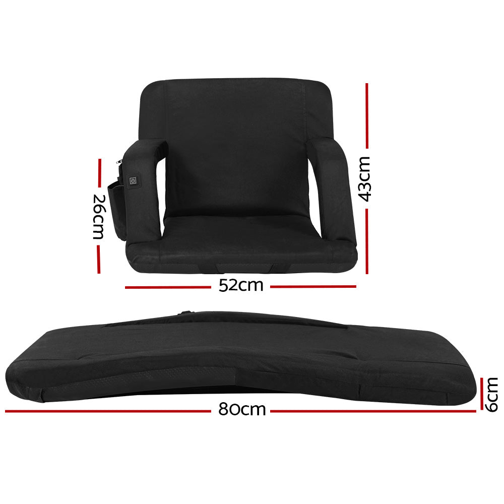 Marlook Lounge Sofa Bed With Armrest Heated Floor Recliner Futon Couch Folding Chair Cushion