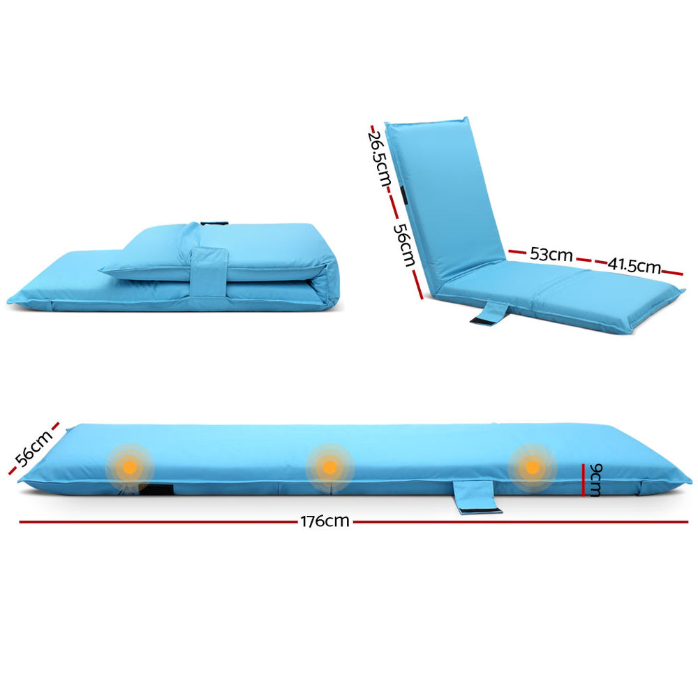 Marlook Floor Lounge Sofa Camping Chair Blue