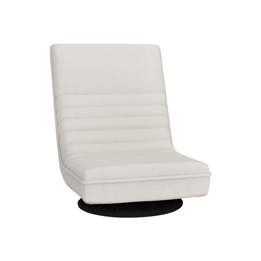 Marlook Floor Lounge Sofa Swivel Foldable Linen White