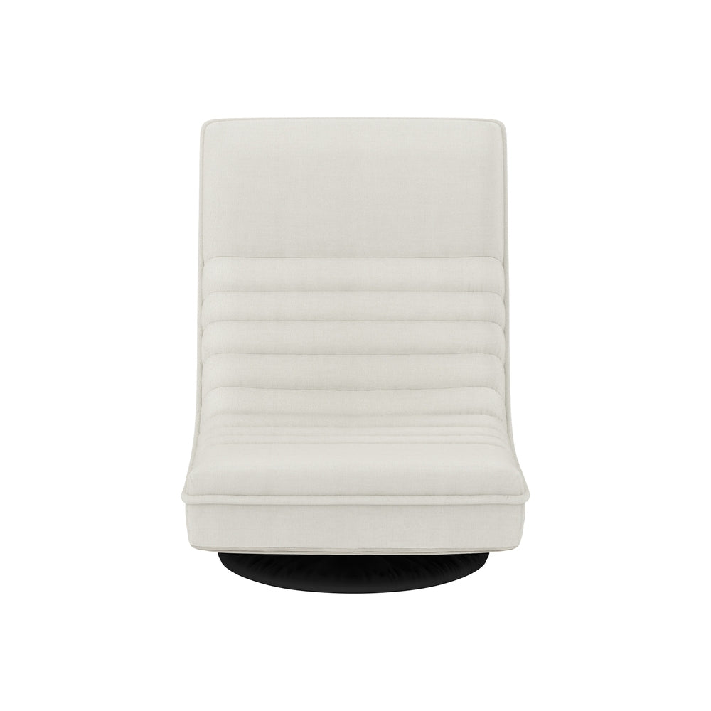 Marlook Floor Lounge Sofa Swivel Foldable Linen White