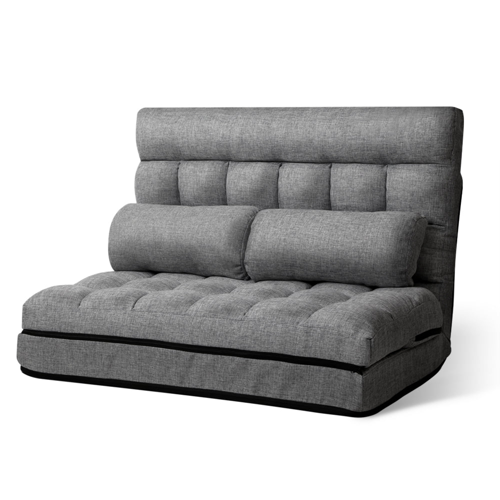 Marlook Lounge Sofa Bed 2-seater Grey Fabric