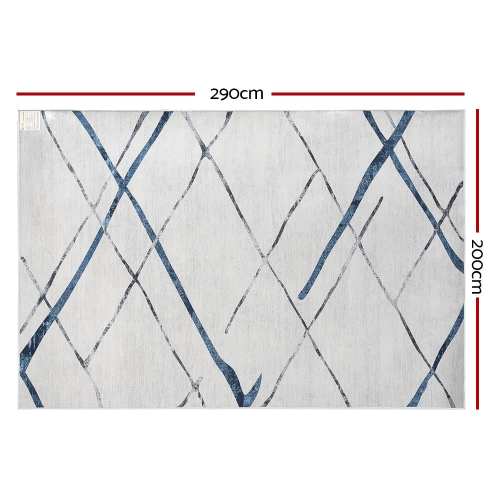 Marlook Floor Rug 200x290 Washable Mat Carpet Short Pile Jaca