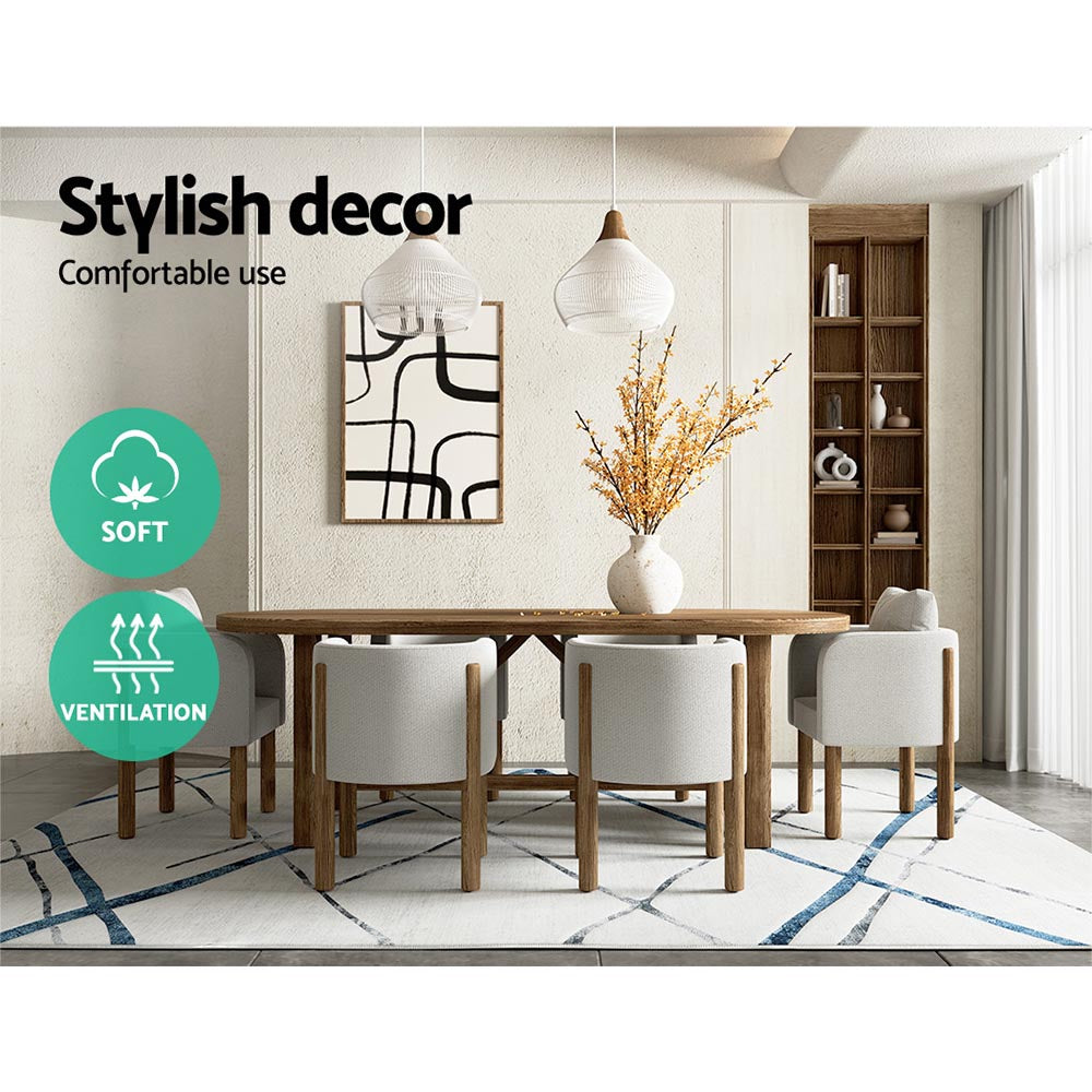Marlook Floor Rug 200x290 Washable Mat Carpet Short Pile Jaca