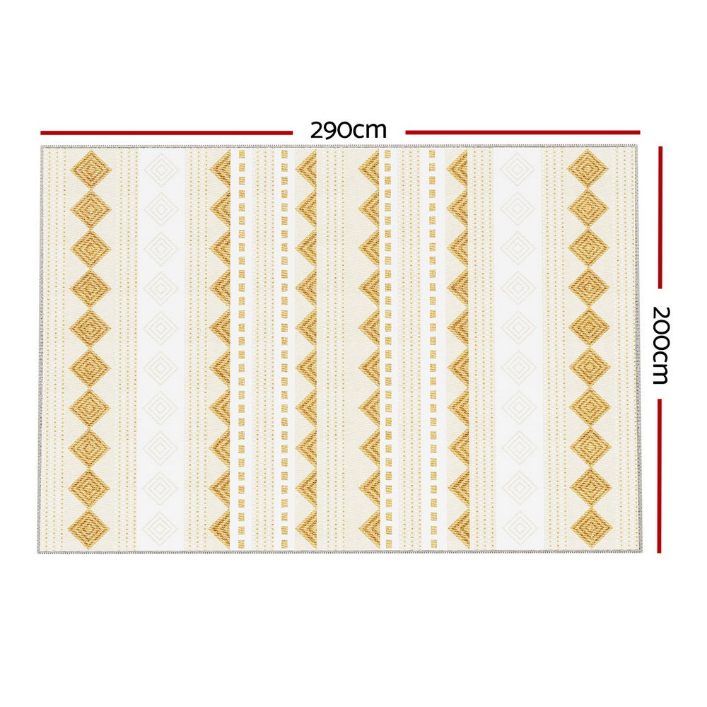 Marlook Floor Rugs 200x290cm Washable Area Mat Large Carpet Soft Short Pile Ella