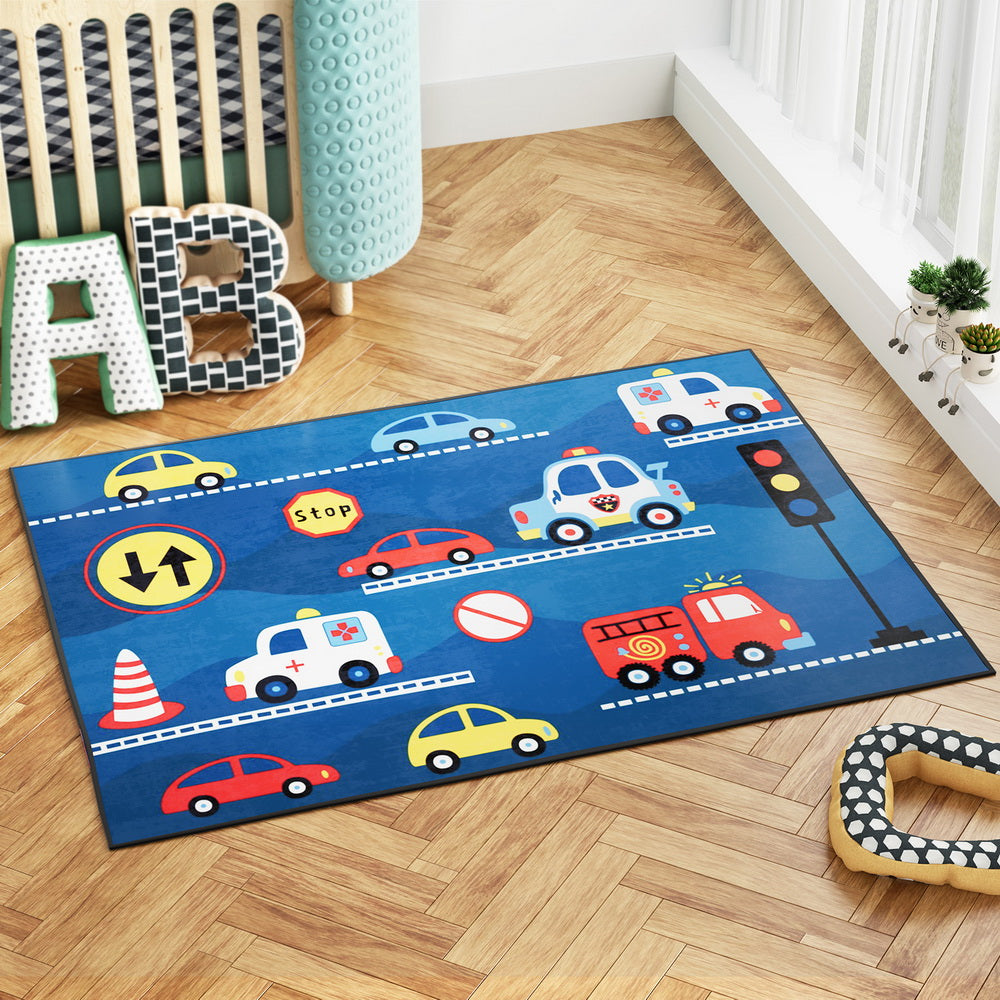 Marlook Floor Rugs 120x160cm Washable Area Mat Large Carpet Soft Short Pile Kids