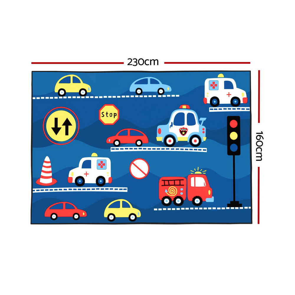 Marlook Floor Rugs 160x230cm Washable Area Mat Large Carpet Soft Short Pile Kids