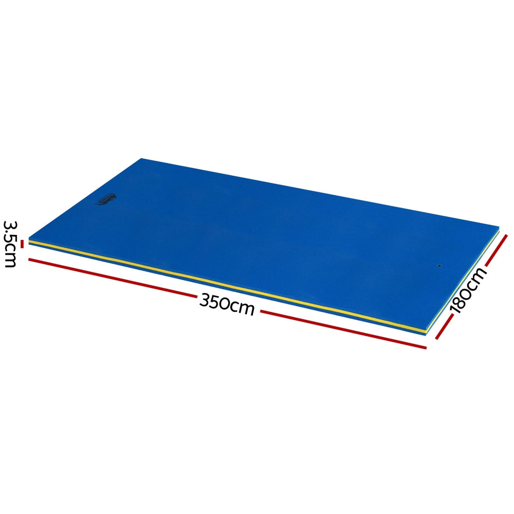 Marlook Floating Water Mat 3.5x1.8m Foam Pad Swimming Pool Platform Blue