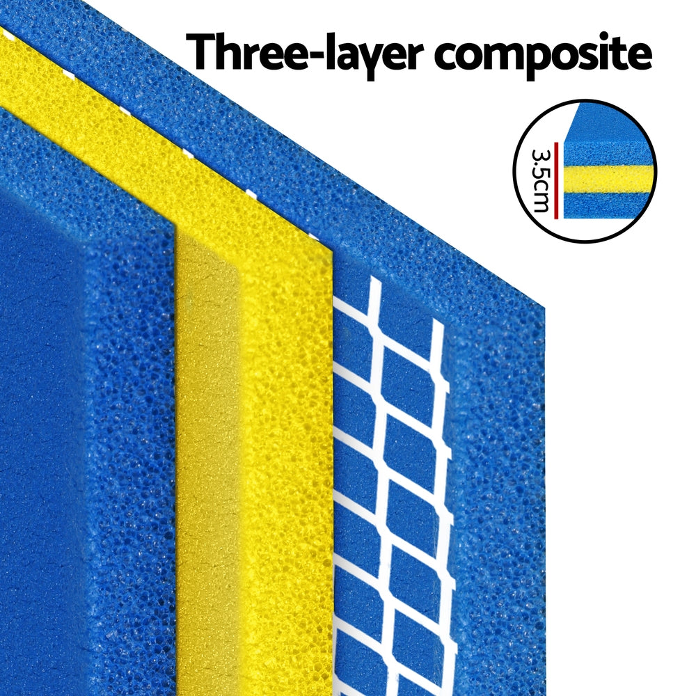 Marlook Floating Water Mat 3.5x1.8m Foam Pad Swimming Pool Platform Blue
