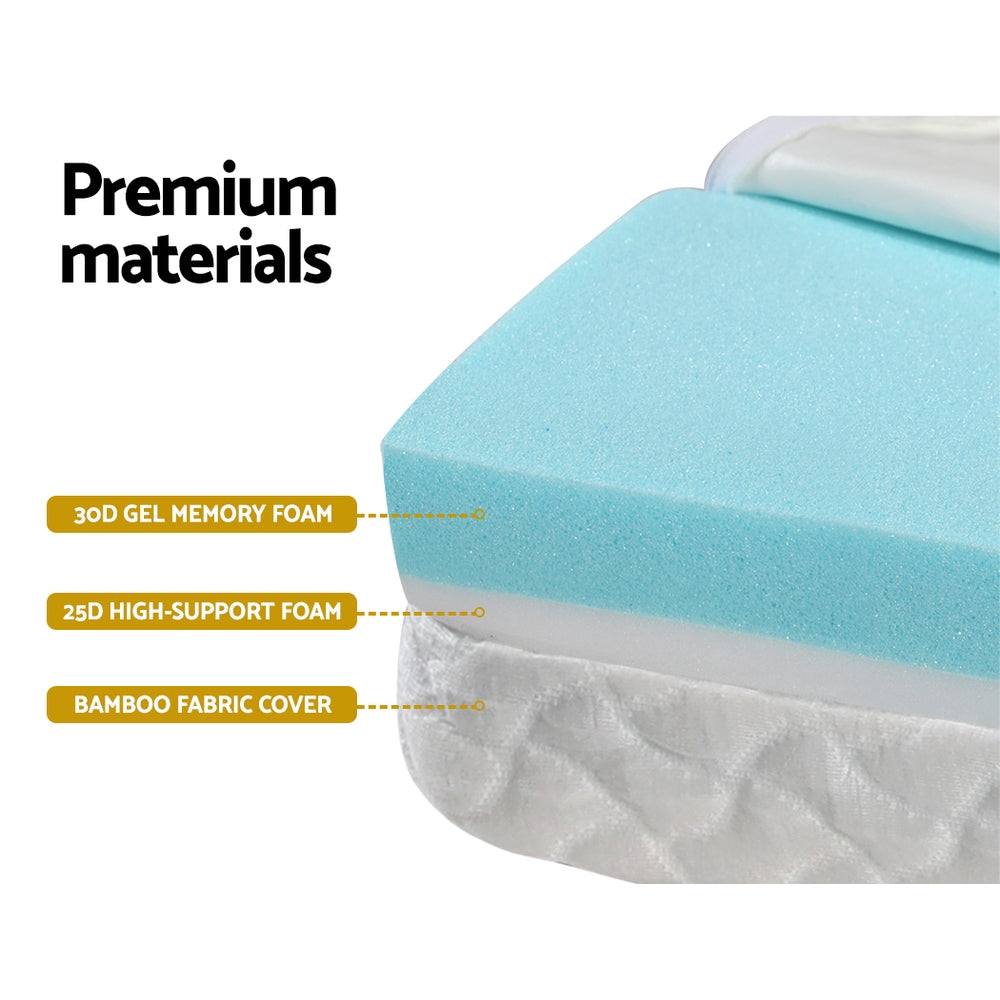 Marlook Bedding Foldable Mattress Folding Foam Cot Bed Cool Gel