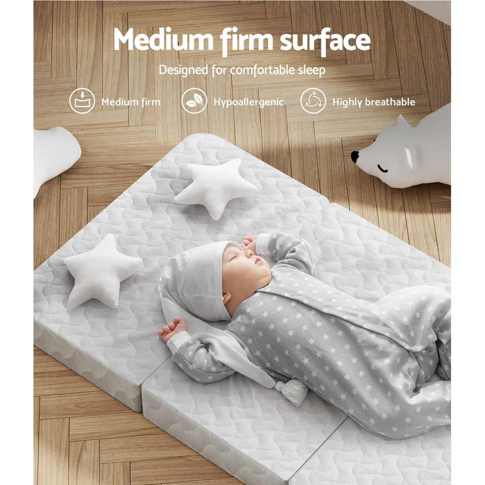 Marlook Bedding Foldable Mattress Folding Foam Cot Bed White
