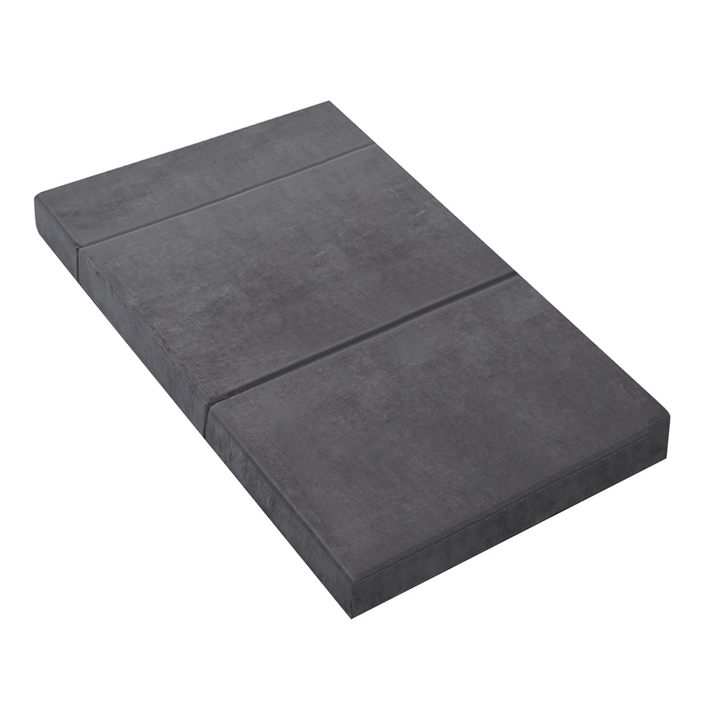Marlook Bedding Foldable Mattress Folding Foam Bed Mat Double Grey
