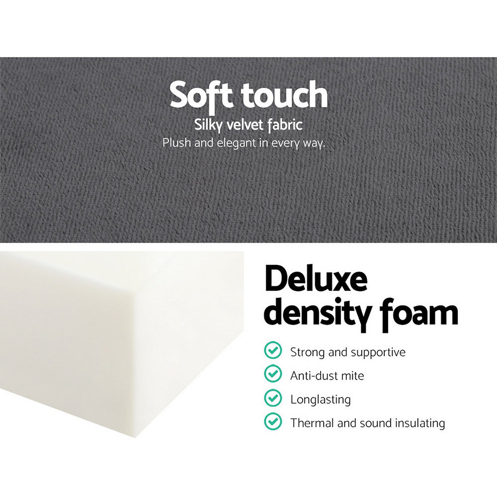 Marlook Bedding Foldable Mattress Folding Foam Bed Mat Double Grey