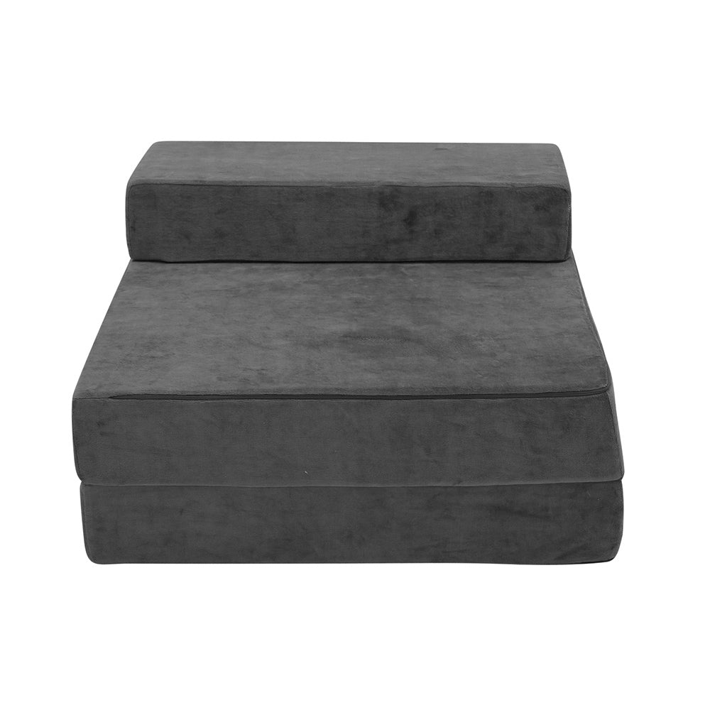 Marlook Bedding Foldable Mattress Folding Foam Bed Mat Single Grey