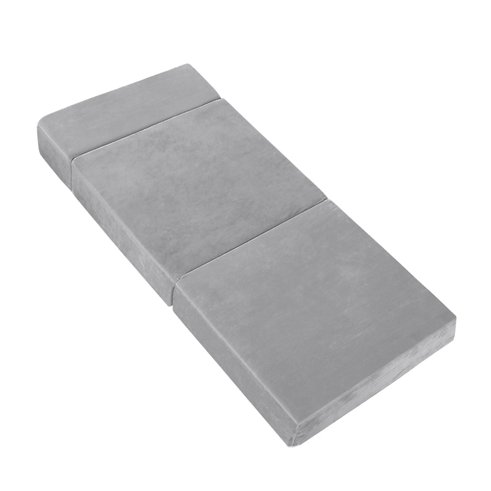 Marlook Bedding Foldable Mattress Folding Foam Bed Mat Light Grey