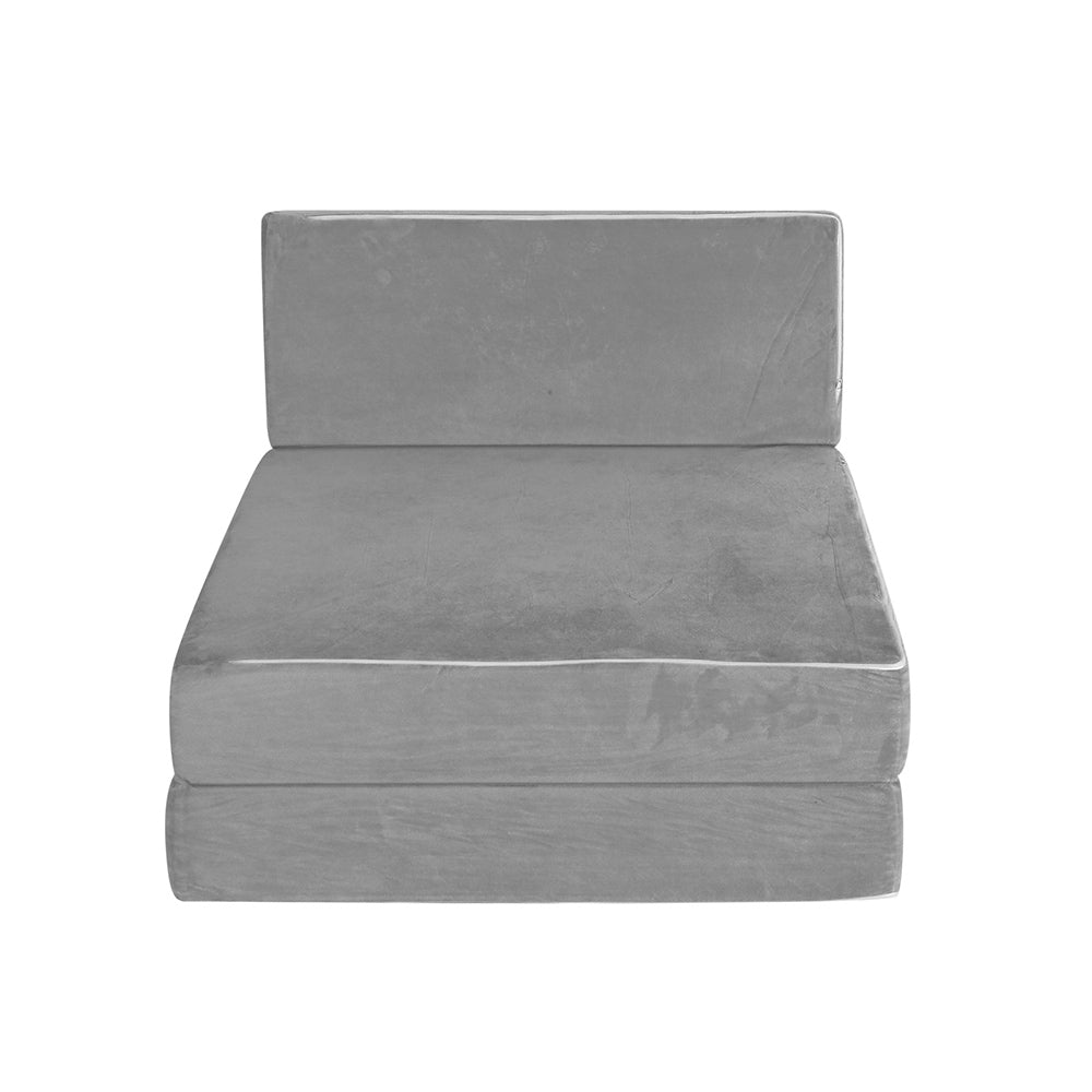 Marlook Bedding Foldable Mattress Folding Foam Bed Mat Light Grey