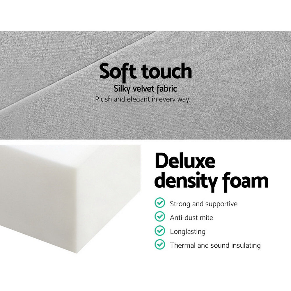 Marlook Bedding Foldable Mattress Folding Foam Bed Mat Light Grey