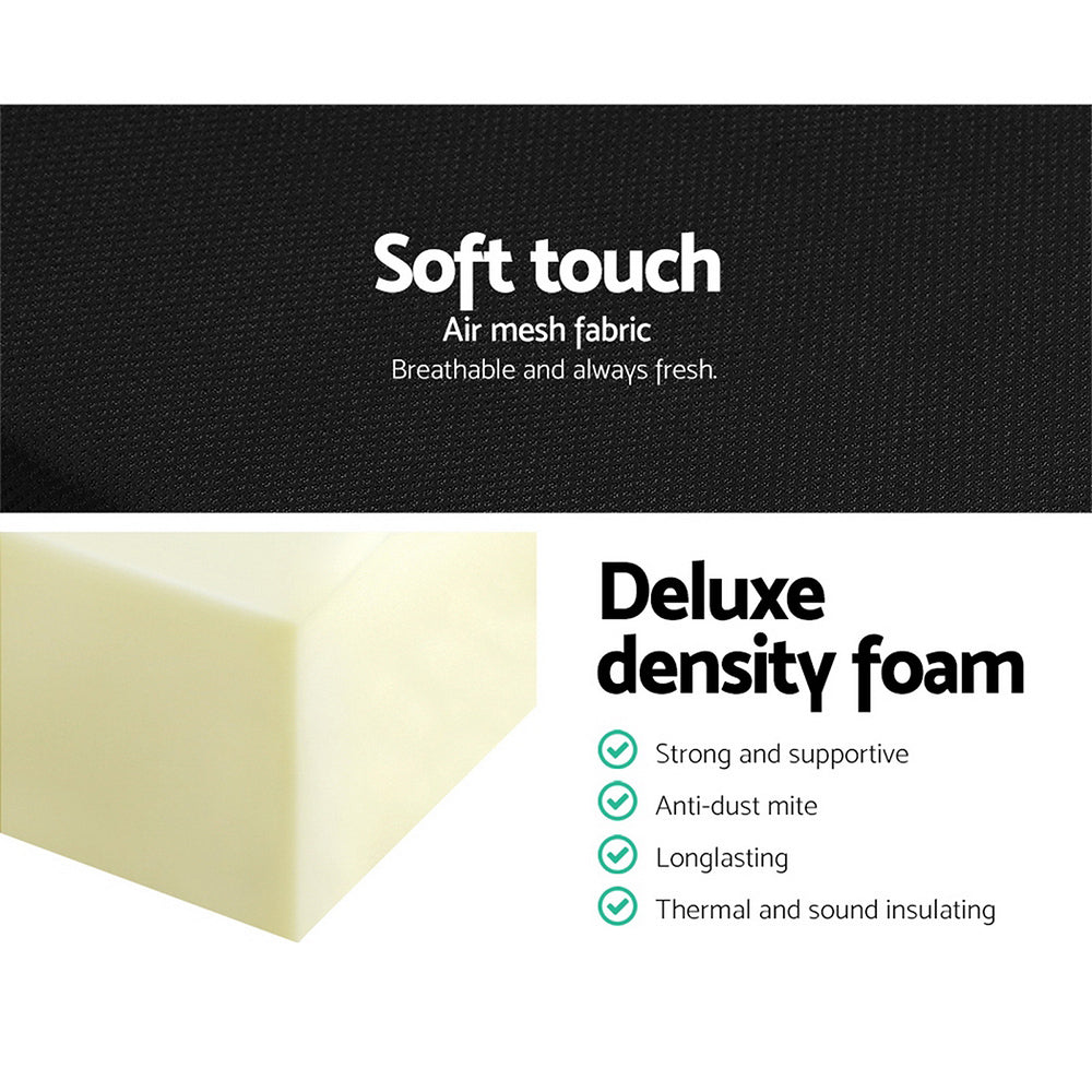 Marlook Bedding Foldable Mattress Folding Foam Bed Mat Double Black