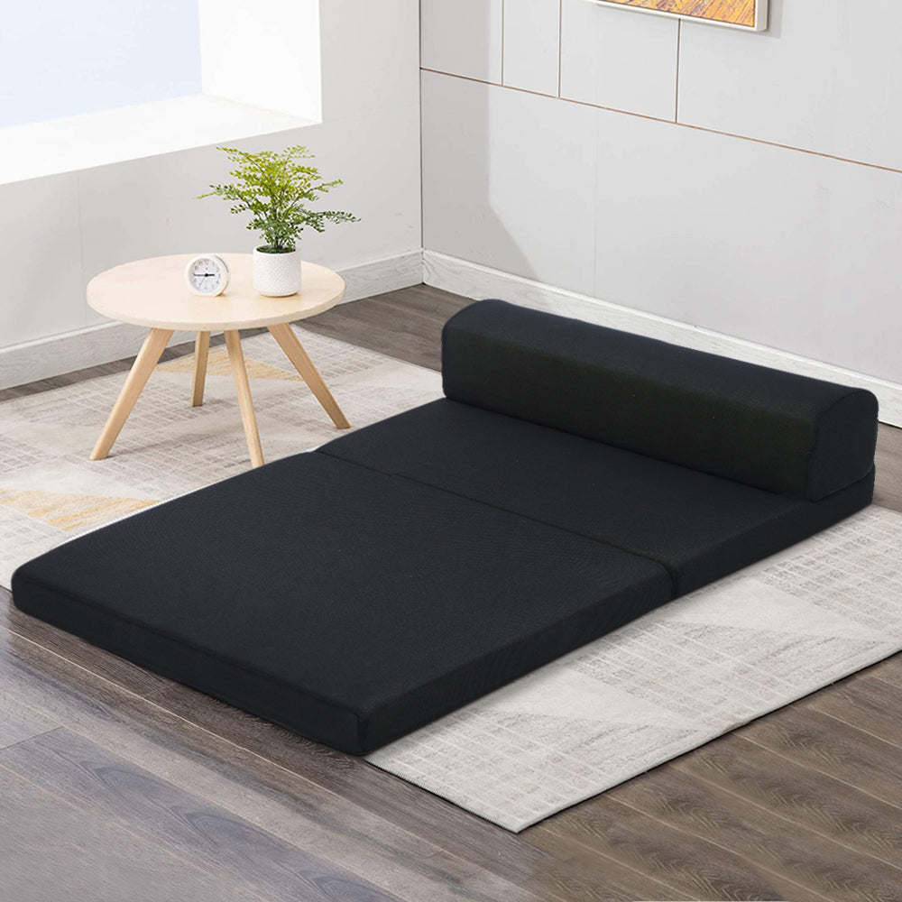 Marlook Bedding Foldable Mattress Folding Foam Bed Mat Double Black