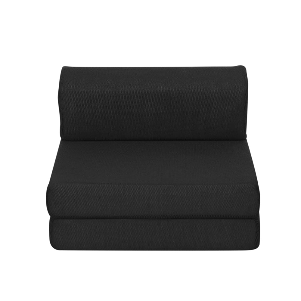 Marlook Bedding Foldable Mattress Folding Foam Bed Mat Black