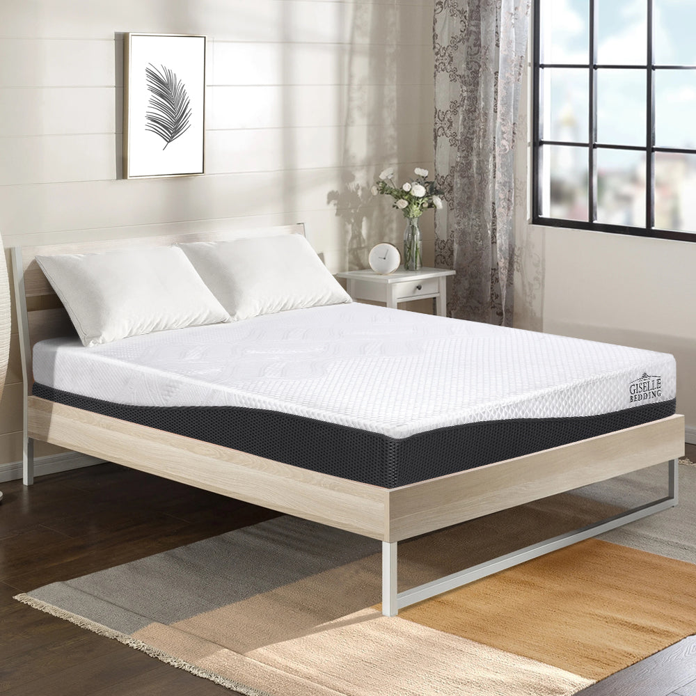 Marlook Bedding Memory Foam Mattress Bed Cool Gel Non Spring 21cm Queen