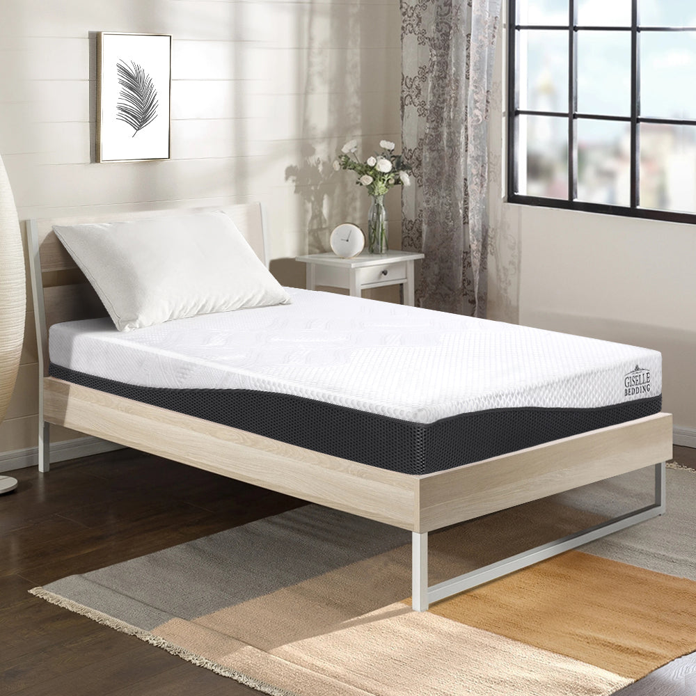 Marlook Bedding Memory Foam Mattress Bed Cool Gel Non Spring 21cm Single