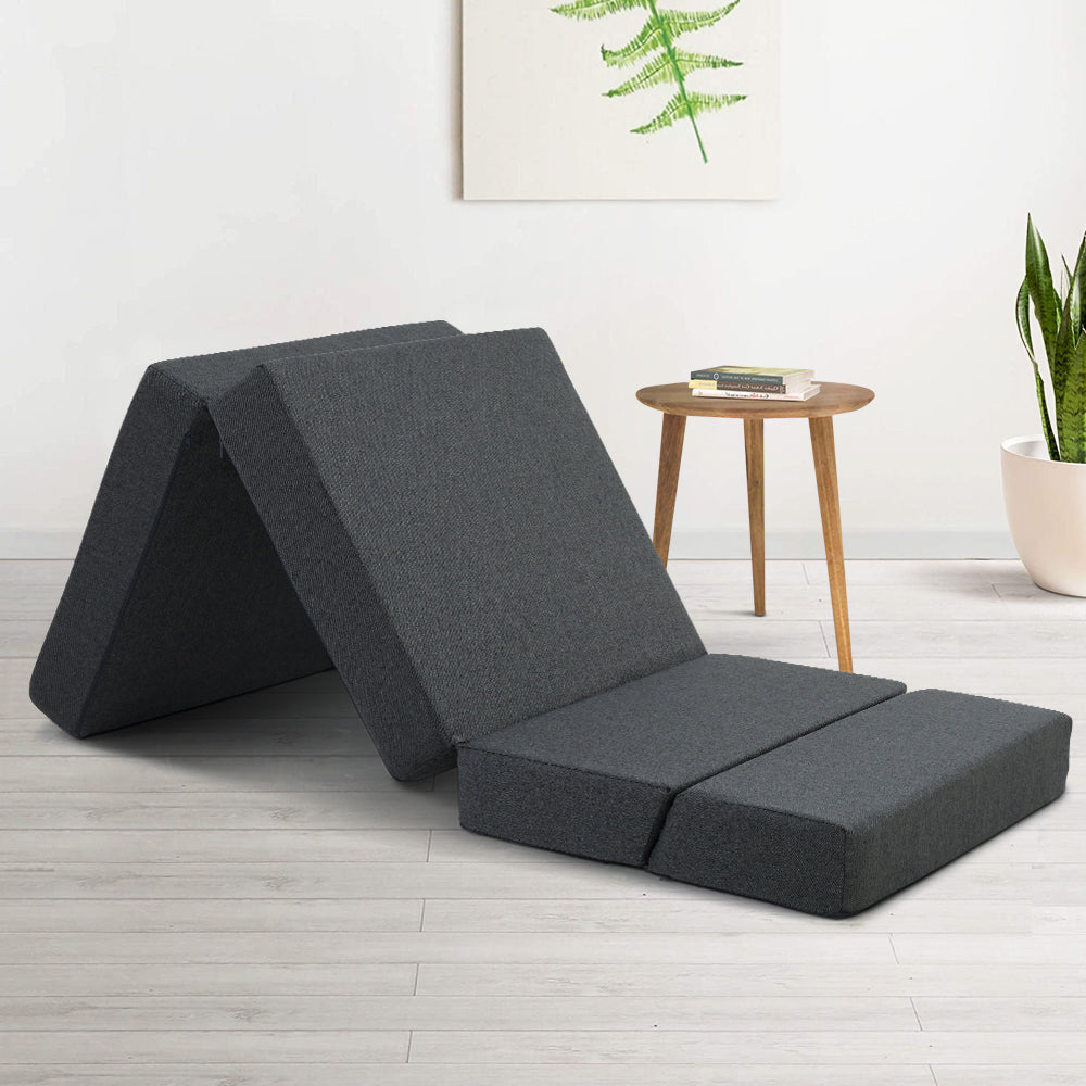 Marlook Bedding Foldable Mattress Folding Foam Bed Floor Mat Grey