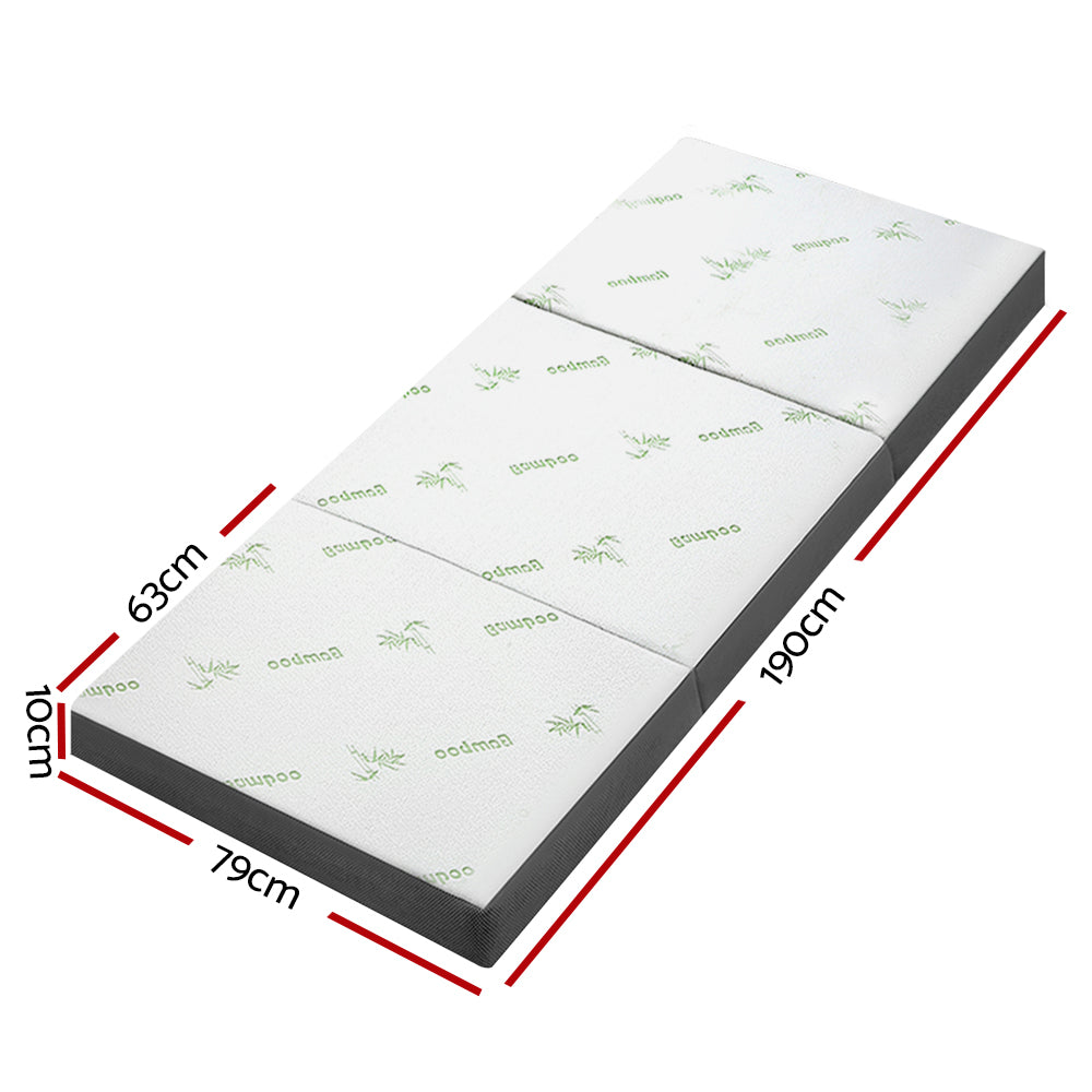 Marlook Bedding Foldable Mattress Folding Foam Single Bamboo