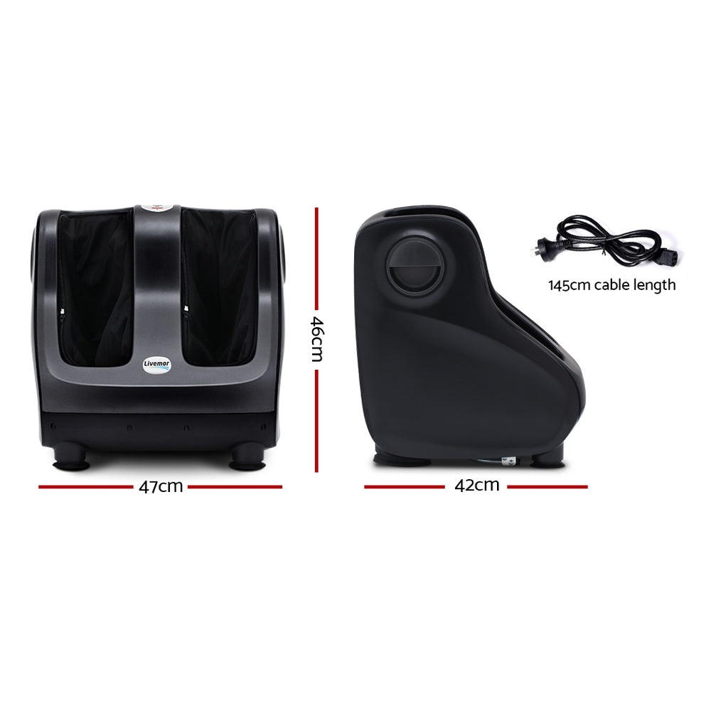Marlook Foot Massager Shiatsu Massagers Electric Roller Calf Leg Kneading Black