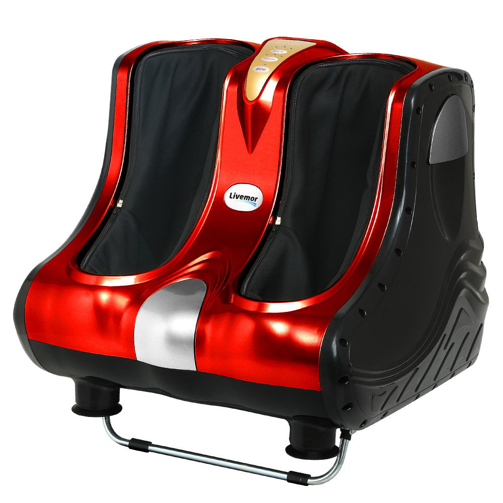 Marlook Foot Massager Massagers Shiatsu Electric Roller Ankle Calf Leg Kneading Red