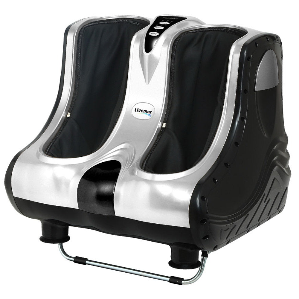 Marlook Foot Massager Massagers Shiatsu Electric Roller Ankle Calf Leg Kneading Silver