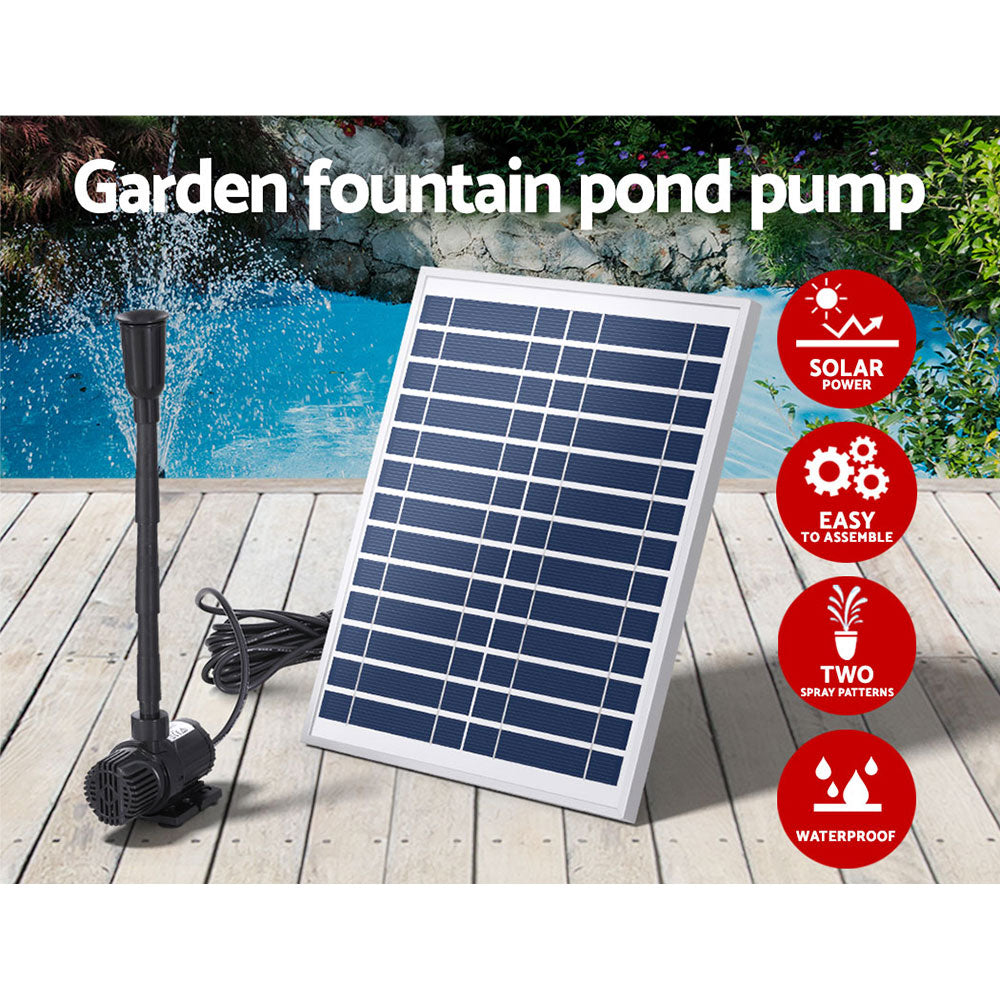Marlook Solar Pond Pump Submersible Water Fountain Kit 9.8FT