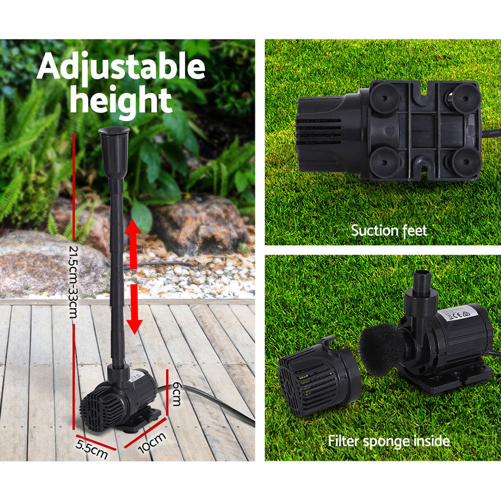 Marlook Solar Pond Pump Submersible Water Fountain Kit 9.8FT