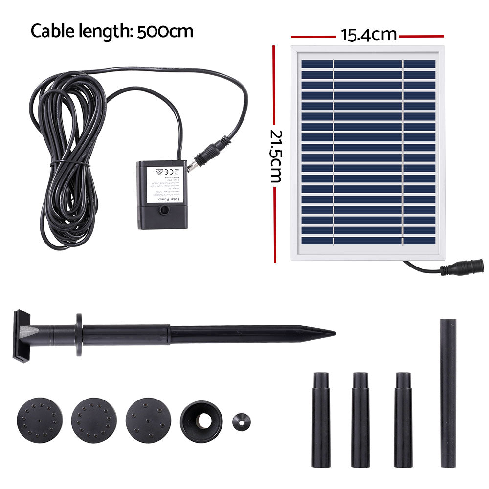 Marlook Solar Pond Pump Submersible Water Fountain Kit 4.4FT