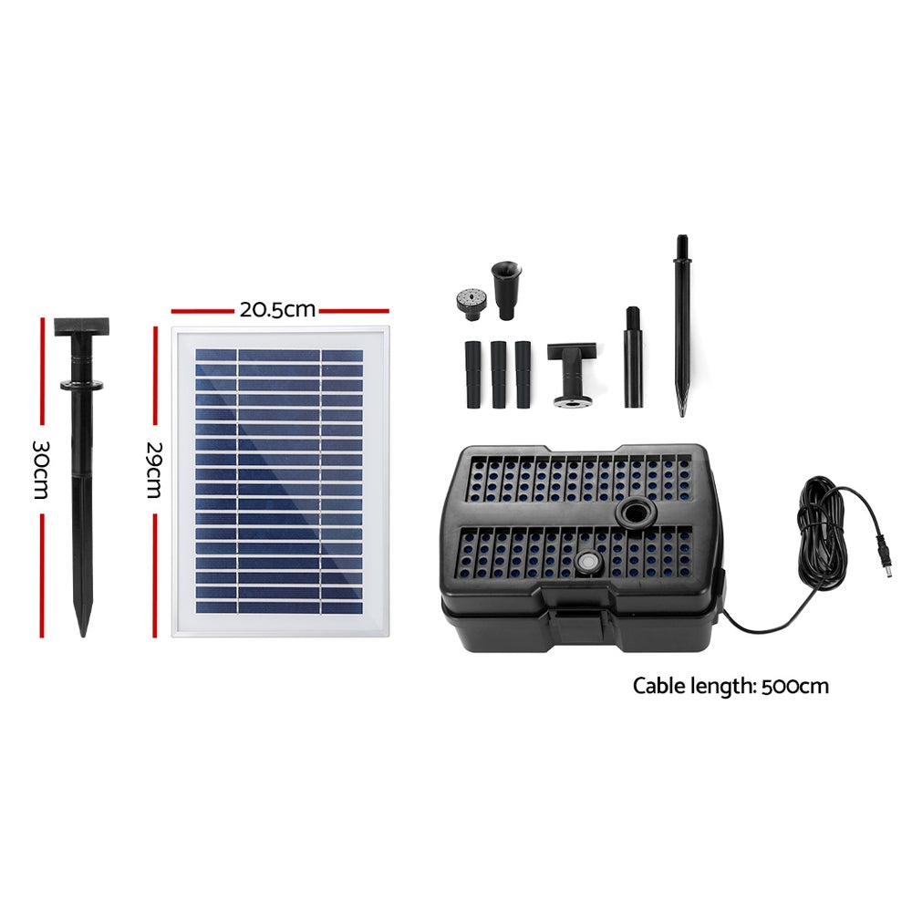 Marlook Solar Pond Pump with Filter Box 4.6FT