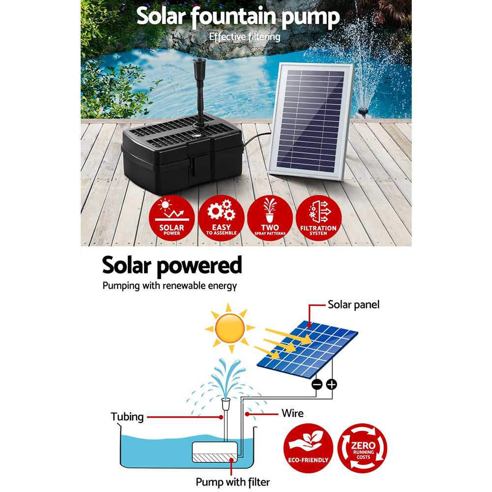 Marlook Solar Pond Pump with Filter Box 4.6FT