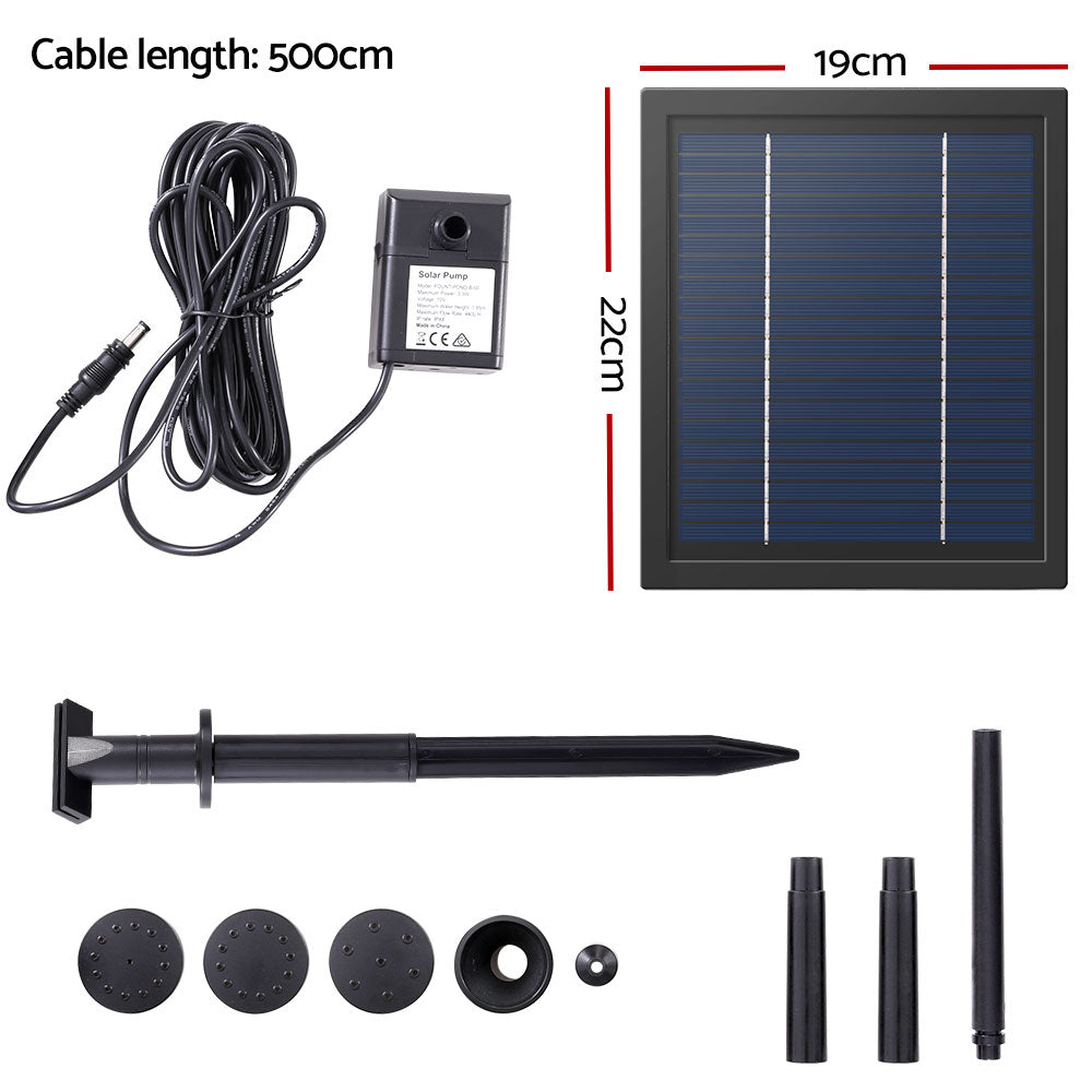Marlook Solar Pond Pump Submersible Water Fountain Kit 6.1FT
