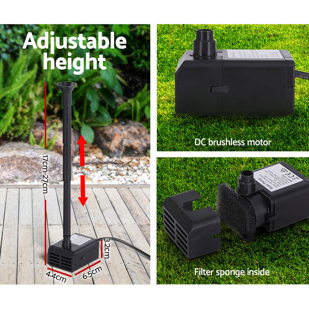 Marlook Solar Pond Pump Submersible Water Fountain Kit 6.1FT